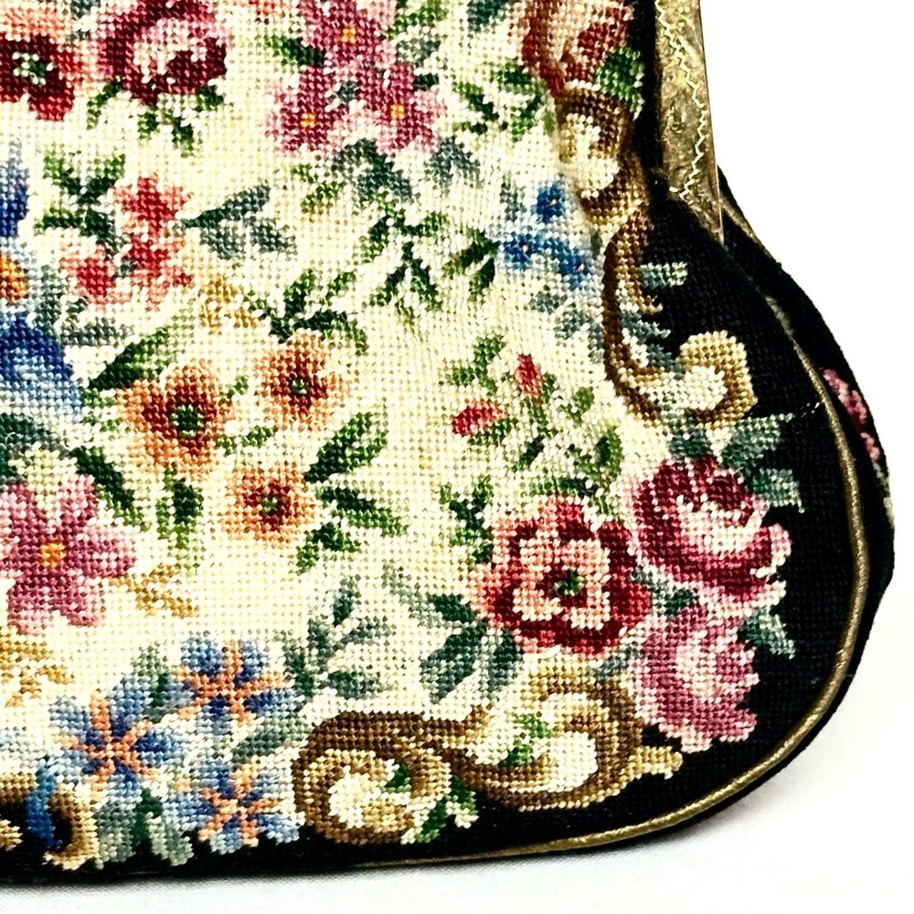 JB & Co Vienna Handwork Vintage Petit-Point Tapestry Mini Bag - Picture 9 of 16